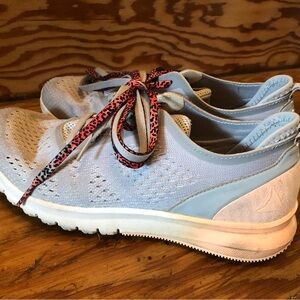Reebok Light Blue Sneakers with Pink Accents